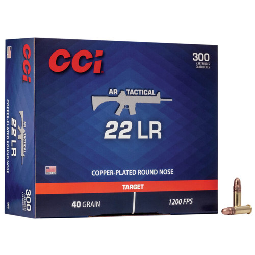 CCI 22 LR AR Tactical 40Gr 1200 FPS CPRN 300rd
