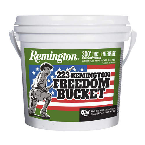 REMINGTON 223 Rem 55Gr FMJ 300/Bucket Freedom Bucket