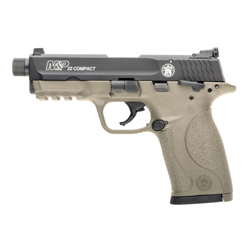 SMITH & WESSON M&P 22 Compact Cerakote FDE Threaded Barrel