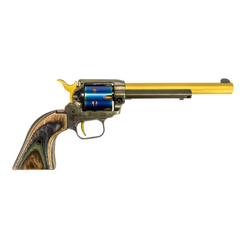 HERITAGE MANUFACTURING Rough Rider 22 LR 6.5'' 6rd PVD Gold Blue