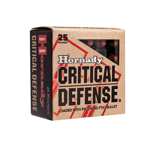 HORNADY Critical Defense 38 Special +P 110Gr FTX Brass Handgun Ammunition | 25 Rounds