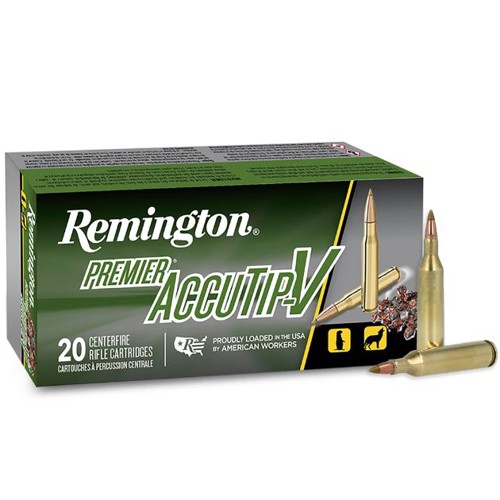REMINGTON Premier AccuTip-V Varmint 17 Rem 20Gr Ammunition | 20 Round